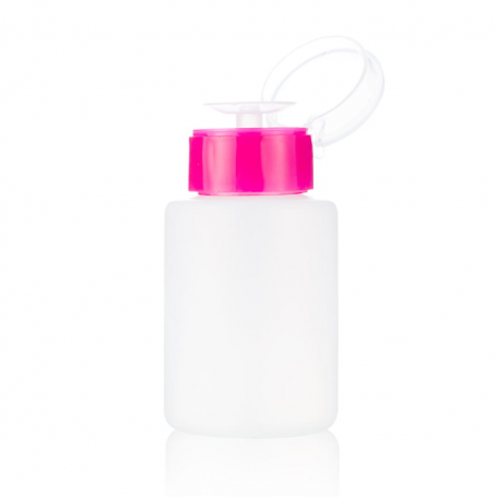 Dispenser with pump - white with pink cap 150 ml