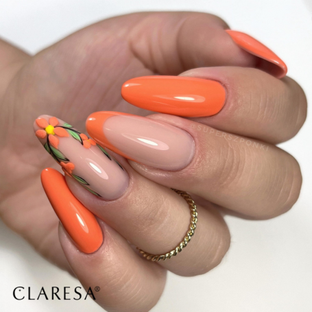 Neon Orange Nail Polish Hand Mixed by Gr8 Nails 