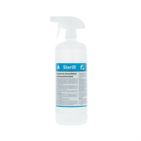 Sterill 1l Przeznaczony do dezynfekcji małych, trudno dostępnych powierzchni i sprzętu medycznego ze spryskiwaczem