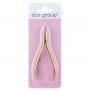 Aba Group Premium cuticle clippers - single spring, gold, 5mm (1135s)