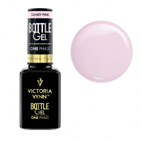 Bottle Gel jednofazowy żel w pędzelku Candy Pink VICTORIA VYNN 15 ml