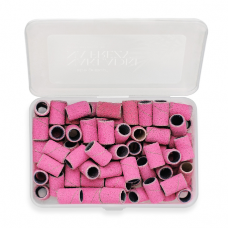 Pedicure Sanding Bands grit 120 (100 pieces) - pink Aba Group