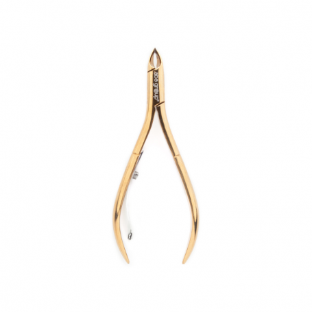 Aba Group Premium cuticle clippers - single spring, gold, 3mm (1135s)