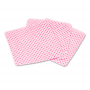 Perforated dust-free cotton pads in a box of 200 pieces – pink