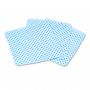 Perforated dust-free cotton pads in a box of 200 pieces – blue