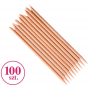 Wooden sticks for manicure, cuticles Clavier, 100 pieces