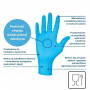 Rękawiczki jednorazowe nitrylowe Mercator Nitrylex Classic, niebieskie, 100 szt. rozmiar M
