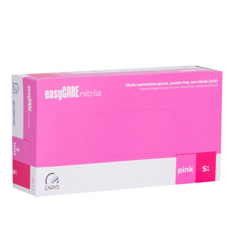 Disposable nitrile diagnostic and protective gloves Easycare nitrile Pink size S pink 100 pcs