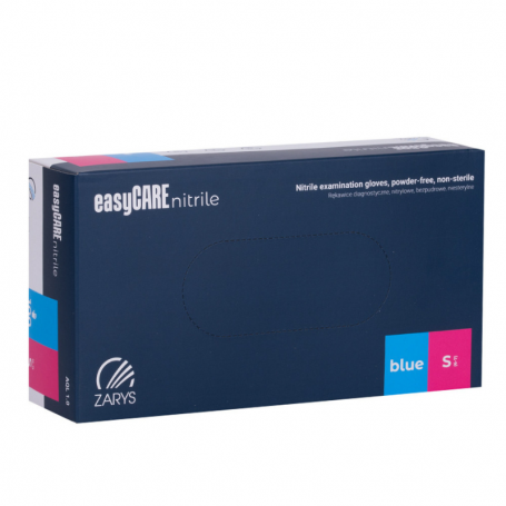 Disposable nitrile diagnostic and protective gloves Easycare nitrile Blue, size S, blue, 100 pcs