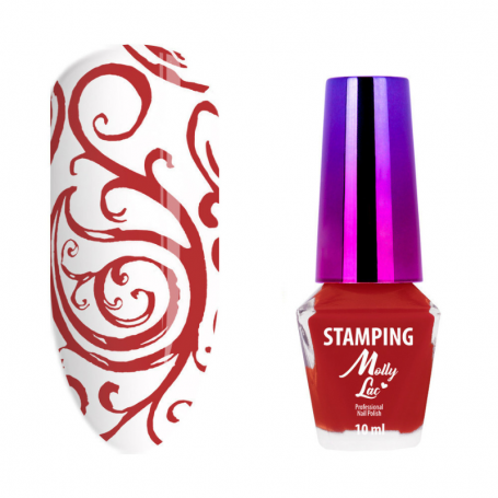 MollyLac Stamping nail polish red 10ml No. 5