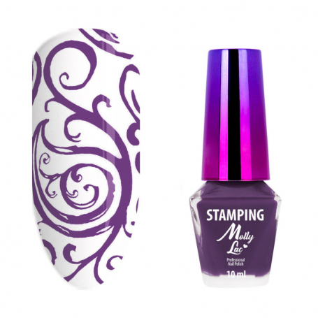 MollyLac Stamping nail polish purple 10ml No. 7