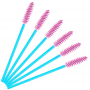 Spiral Brush - for Eyelashes and Brows, 50 pcs. - turquoise-purple 1