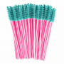 Eyelash and eyebrow spiral brush, Clavier 50 pcs. - turquoise-pink 2