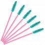 Eyelash and eyebrow spiral brush, Clavier 50 pcs. - turquoise-pink 2