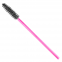 Eyelash and eyebrow spiral brush, Clavier 50 pcs. - light pink-black 3