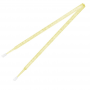 Fiberless eyelash applicators 2mm, 100pcs, yellow glitter