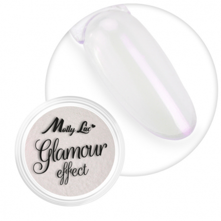 MollyLac Glamour Effect Purple Nail Powder 1g No. 4 (6)