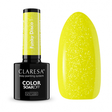 Claresa GEL POLISH Funky disco 1 Yellow groove -5g