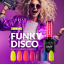 Claresa Lakier hybrydowy Funky disco 2 Orange pop -5g