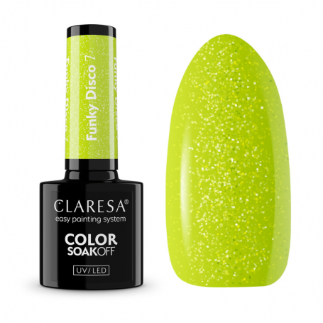 Claresa GEL POLISH Funky disco 7 Lime light  - 5g