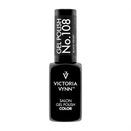 Gel Polish Color No. 108 Black Velvet 8 ml VICTORIA VYNN