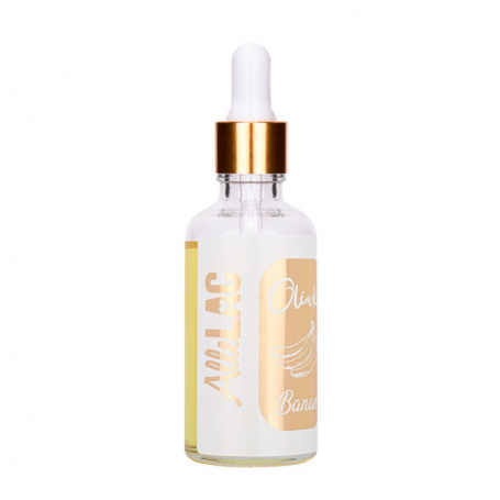 Cuticle and nail oil with a dropper AlleLac with a banana scent 50ml