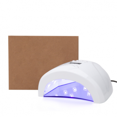 Nail lamp dual UV/LED 1s for hybrid varnishes, gels and acrylic gels No Name 48W white