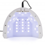 Nail lamp dual UV/LED 1s for hybrid varnishes, gels and acrylic gels No Name 48W white