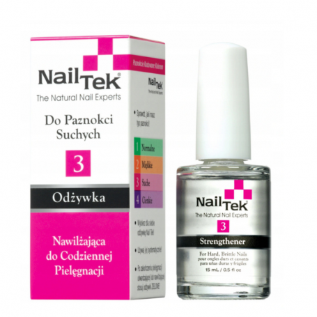 Odżywka do paznokci nawilżająca do codziennej pielęgnacji NailTek Protection Plus Nr 3