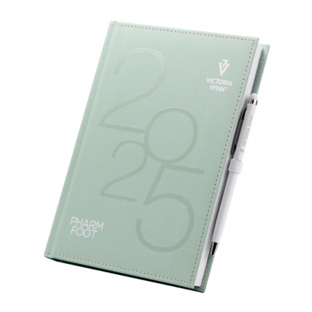 PLANNER BOOK 2025 A5 en/pl/fr/es, green Victoria Vynn