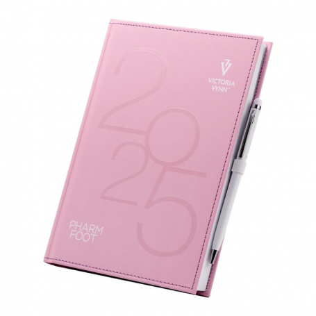 Calendar 2025 en/pl/fr/es pink Victoria Vynn