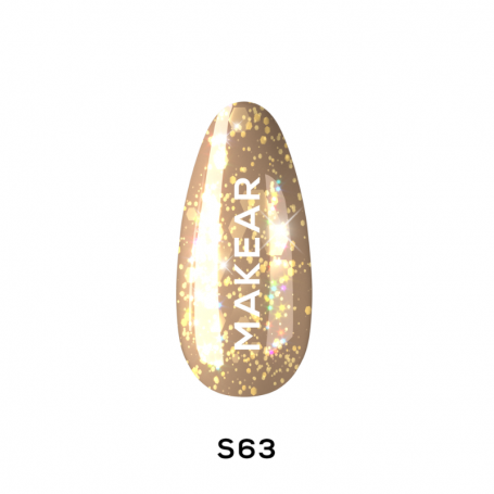 S63 Gold Star Lakier hybrydowy 8ml Makear