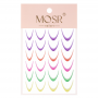 Gradient French nail stickers self-adhesive french ombre smile line mix of colors approx. 24pcs.