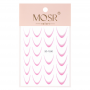 Gradient French nail stickers self-adhesive french ombre smile line light pink SD-1930 approx. 23pcs.