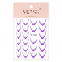 Gradient French nail stickers self-adhesive french ombre smile line purple SD-1926 approx. 23pcs.