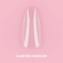 Almond Medium Gel Tips LUNAMOON