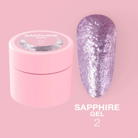 Sapphire is a gel glitter paste Gel №2 - 5ml LUNAMOON