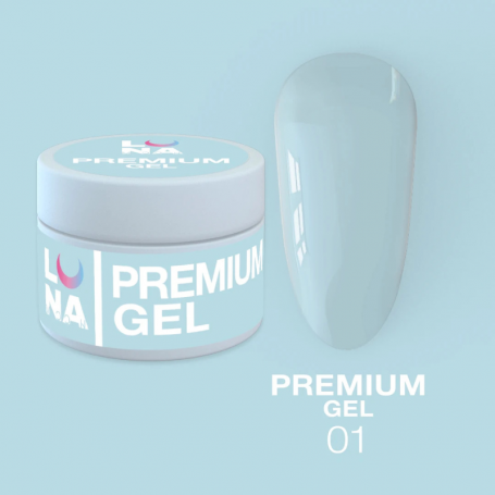 Żel do przedłużania Premium Gel №1 - 15ml LUNAMOON