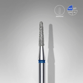 Staleks Diamond nail drill bit truncated cone blue EXPERT diameter 1.8 mm / working part 8 mm Staleks Diamond nail drill bit truncated cone blue EXPERT diameter 1.8 mm / working part 8 mm
