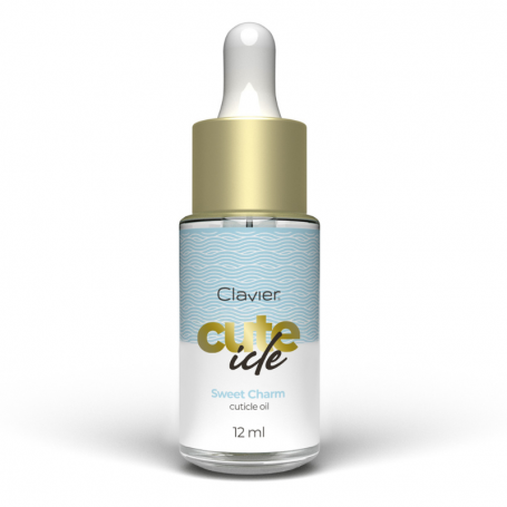 Cuticle and nail oil with a pipette CUTE ICLE Clavier, Sweet Charm, 12ml