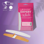 Disposable white files for crescent nail file on a soft foam layer EXPERT 40 (30 pcs)