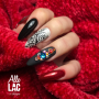 Mirror effect nail dust Glass Effect Allepaznokcie Red No. 3