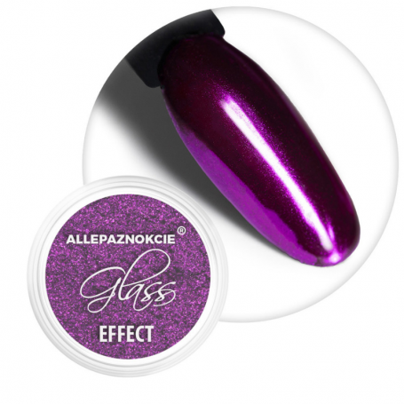 Mirror effect nail dust Glass Effect Allepaznokcie Purple No. 7