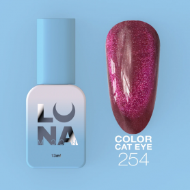 Lakier Hybrydowy kolor №254 Cat Eye - 13ml LUNAMOON Lakier Hybrydowy kolor №254 Cat Eye - 13ml LUNAMOON