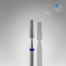 Staleks Diamond nail drill bit frustum blue EXPERT head diameter 2,5 mm / working part 8 mm Staleks Diamond nail drill bit frustum blue EXPERT head diameter 2,5 mm / working part 8 mm