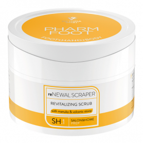 reNEWAL SCRAPER 200g REWITALIZING SCRUB with manuka & volcanic stone PHARM FOOT reNEWAL SCRAPER 200g REWITALIZING SCRUB with manuka & volcanic stone PHARM FOOT
