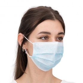 HJR Disposable 3-Ply Protective Face Masks – Blue, 50 pcs HJR Disposable 3-Ply Protective Face Masks – Blue, 50 pcs
