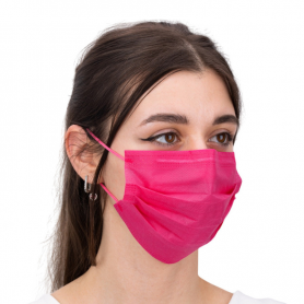 IGOLI Disposable 2-Layer Face Masks – Fuchsia, 50 pcs IGOLI Disposable 2-Layer Face Masks – Fuchsia, 50 pcs