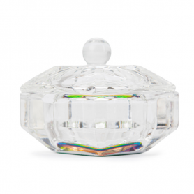 Glass cup with lid for liquid, cleaner or henna No. 3 Glass cup with lid for liquid, cleaner or henna No. 3