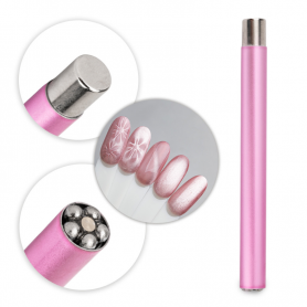 2-in-1 magnetizer roller AlleLac for cat eyes, pink 2-in-1 magnetizer roller AlleLac for cat eyes, pink